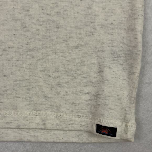 Faherty Mens Cloud Cotton Henley Shirt XXL Ivory Heather Long Sleeve Tee NWT - Picture 8 of 9